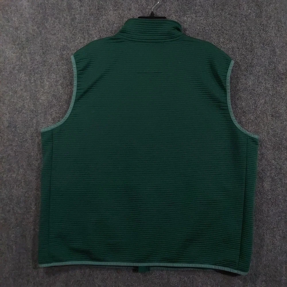 Alaskan Hardgear Duluth Trading Co Vest Mens 2XL Green Ribbed Fleece Full Zip AK